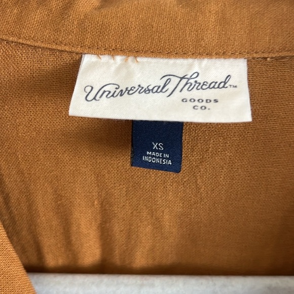 Universal Thread Rust Linen Blend Romper XS​​ - Picture 7 of 9